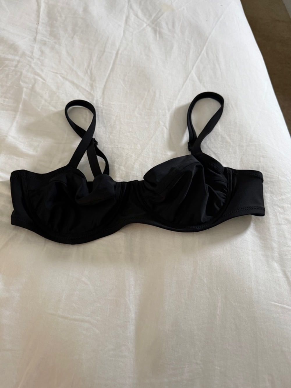 aerie Black Underwire Bra with Adjustable Straps